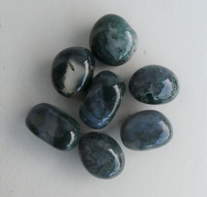 Moss Agate Tumble x1