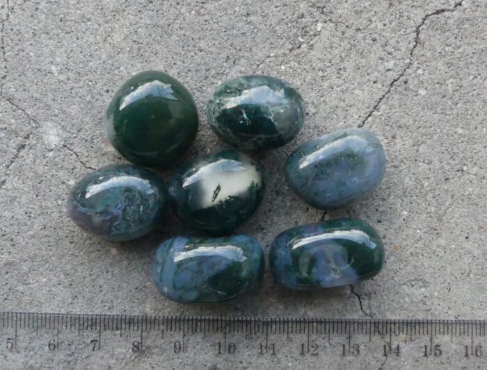 Moss Agate Tumble x1 - Image 2