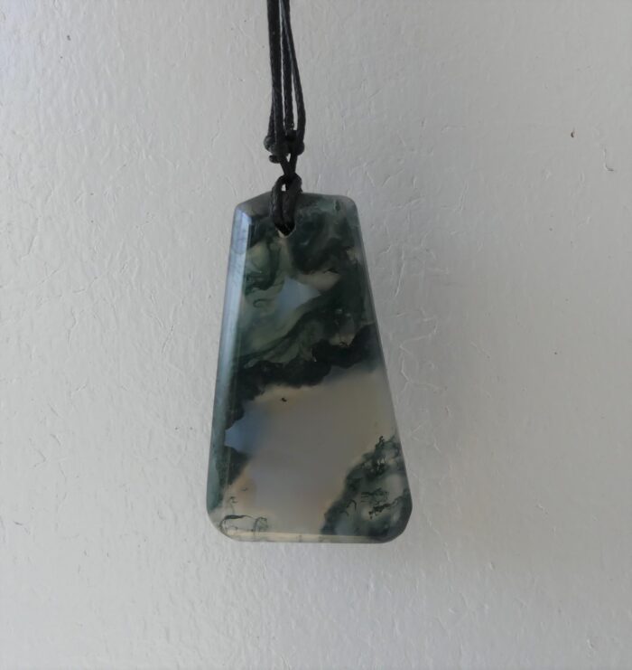 Chunky Moss Agate Pendant - Image 4