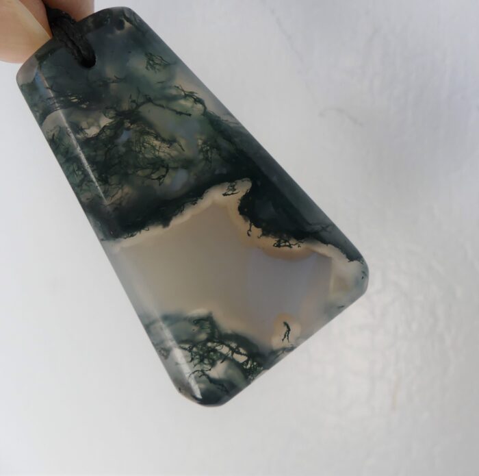 Chunky Moss Agate Pendant - Image 3