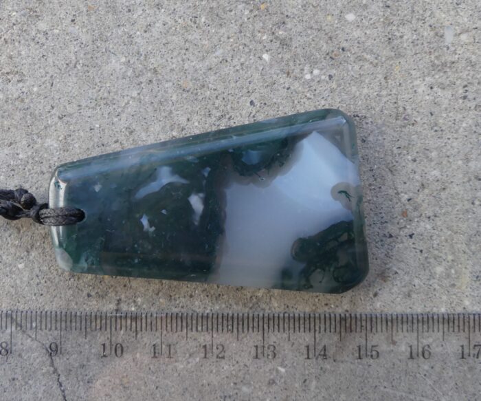 Chunky Moss Agate Pendant - Image 2