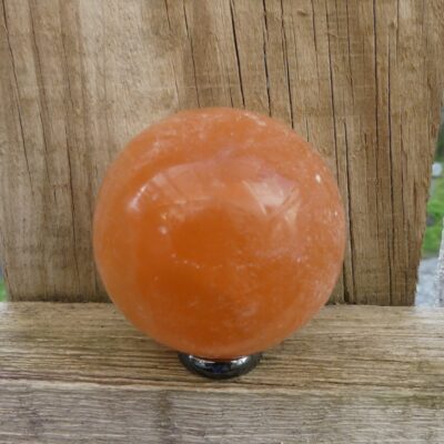 Orange Selenite Sphere 6.4cm