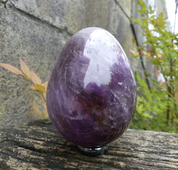 Large Smokey Amethyst Egg - Image 2
