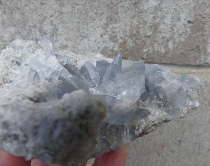 Celestite with Rare Stella Beam Points - Image 4