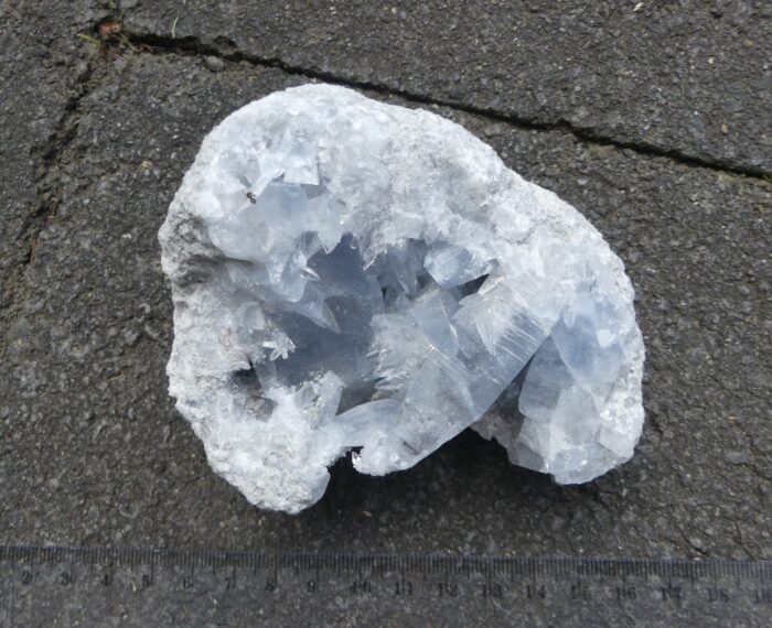 Celestite with Rare Stella Beam Points - Image 3