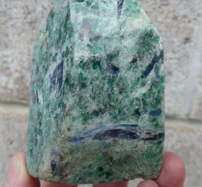 Polished Kyanite Fuschite Point - Image 4