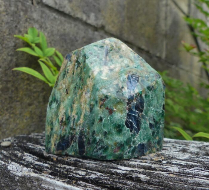 Polished Kyanite Fuschite Point