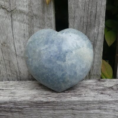 Large Blue Calcite Heart