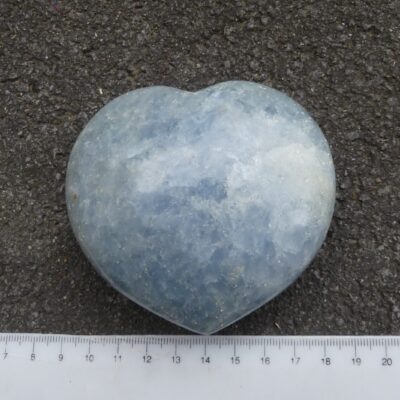 Large Blue Calcite Heart