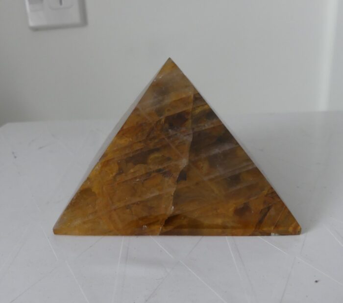 Large Hematoid Quartz Pyramid 466gm - Image 3
