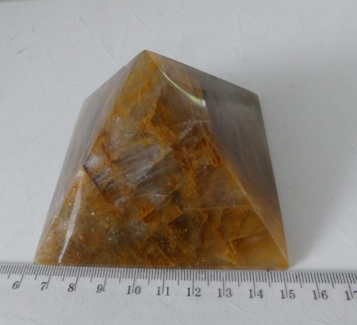 Large Hematoid Quartz Pyramid 466gm - Image 2
