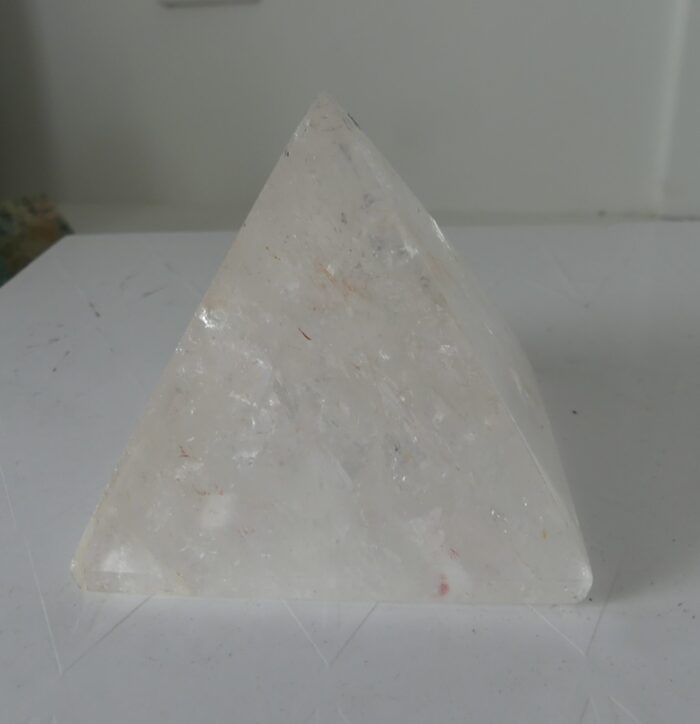 Large Hematoid Quartz Pyramid with Rainbows 543gm - Image 5