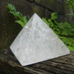 Large Hematoid Quartz Pyramid with Rainbows 543gm