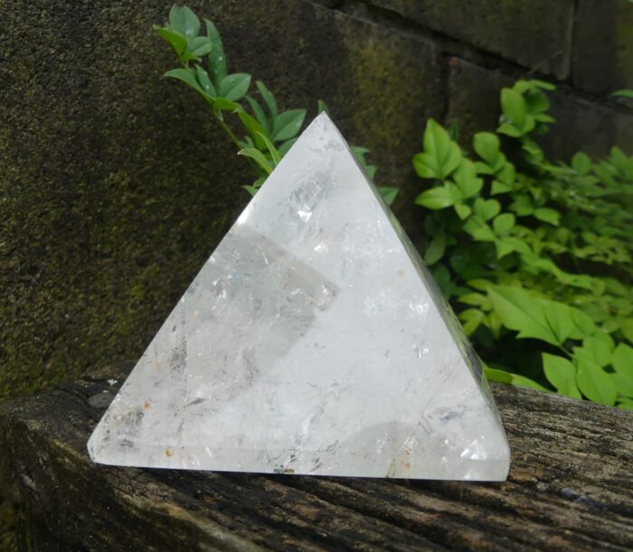 Large Hematoid Quartz Pyramid with Rainbows 543gm - Image 4