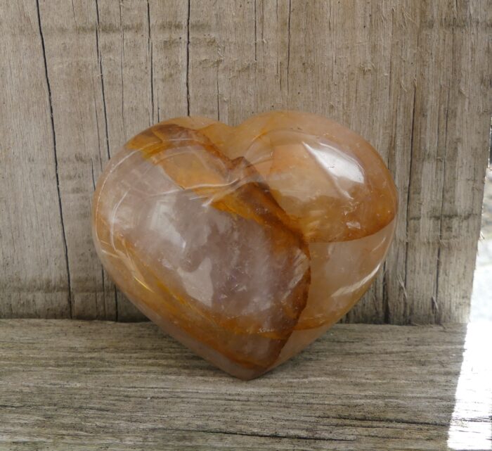 Golden Hematoid Quartz Heart - Image 3