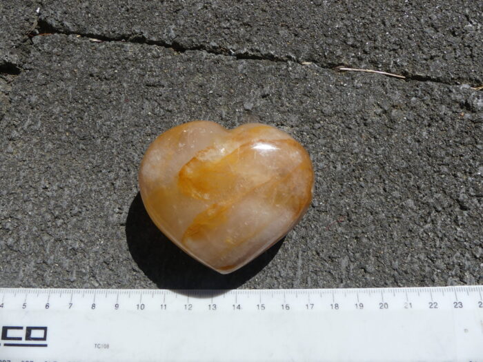Golden Hematoid Quartz Heart - Image 2