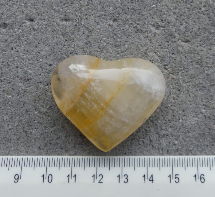 Golden Healer Quartz Heart - Image 2