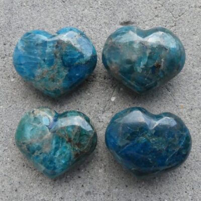 Blue Apatite Heart x1 Small