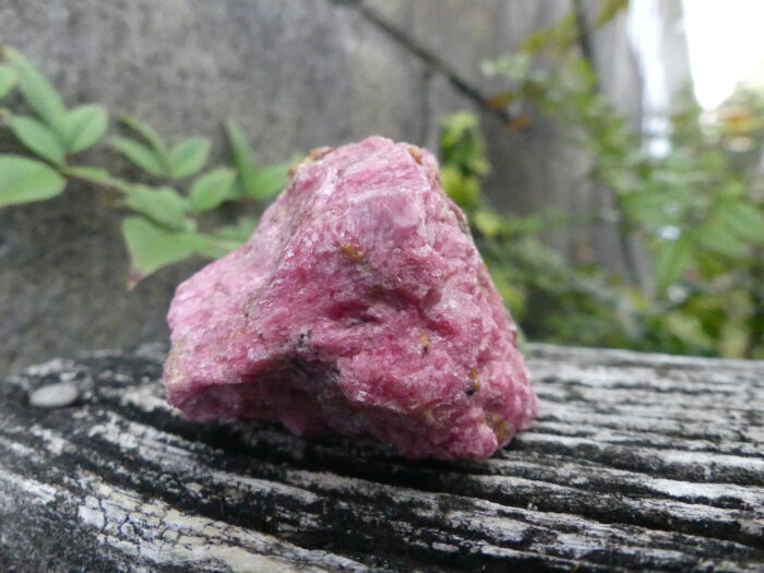Red Rhodonite with Spessartine Garnet Specimen - Image 4