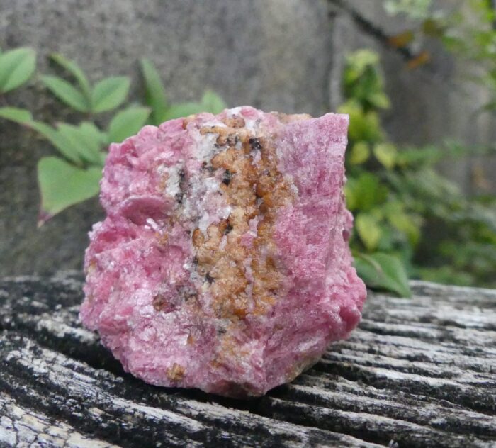 Red Rhodonite with Spessartine Garnet Specimen
