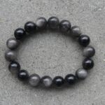 Silver Sheen Obsidian Bracelet 10mm