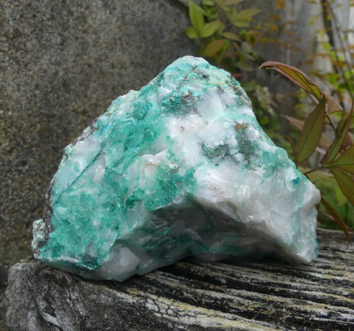 Quartz with Epidote & Malachite & Ajoite - Image 6