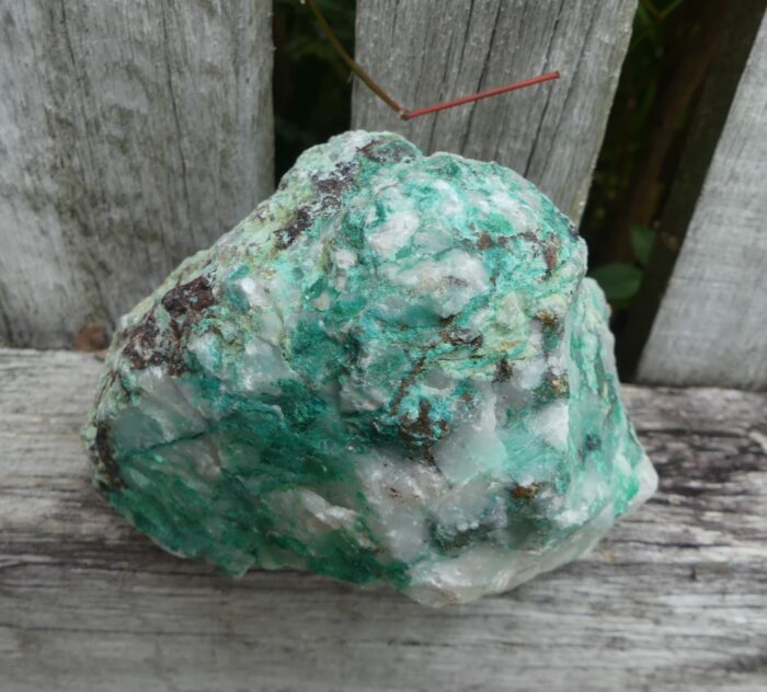 Quartz with Epidote & Malachite & Ajoite - Image 3