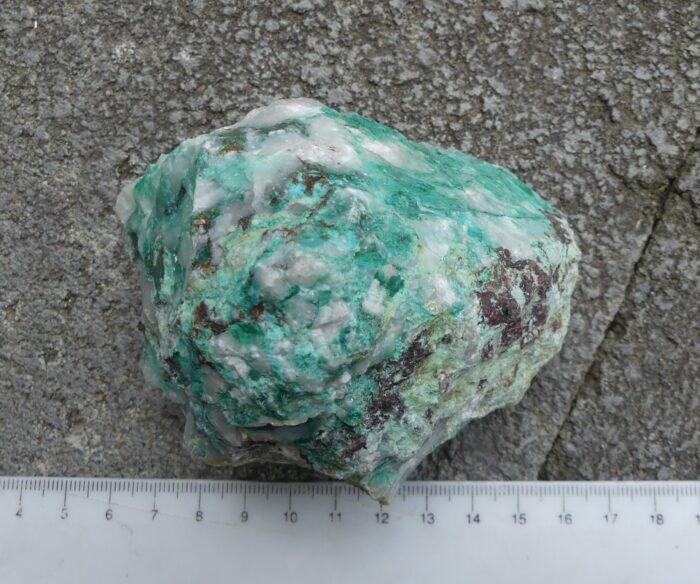 Quartz with Epidote & Malachite & Ajoite - Image 2