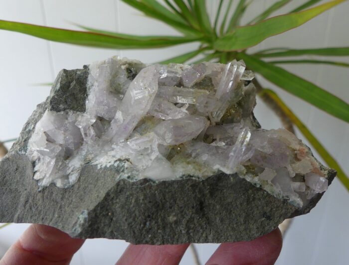 Amethyst Brandberg with Prehnite & Stilbite Specimen - Image 5