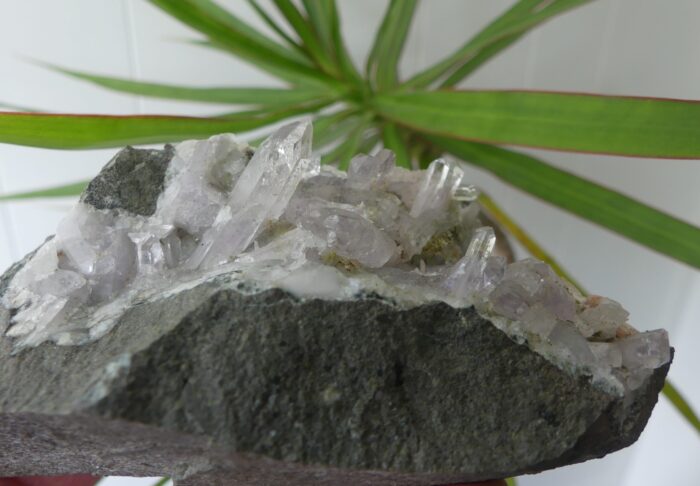Amethyst Brandberg with Prehnite & Stilbite Specimen - Image 4