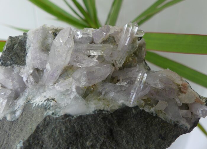 Amethyst Brandberg with Prehnite & Stilbite Specimen - Image 3