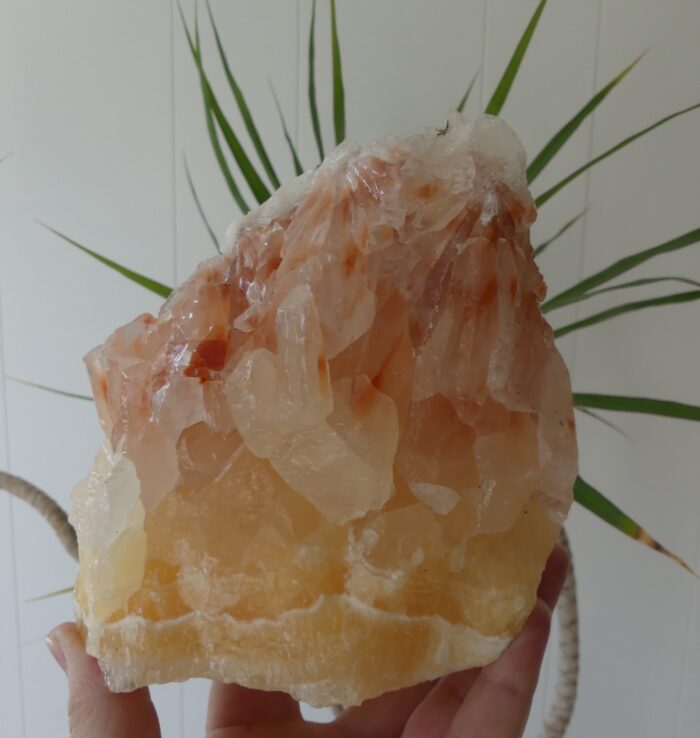 Natural Tri Coloured Calcite (Orange/Salmon Red/ White) 1.427kg - Image 2
