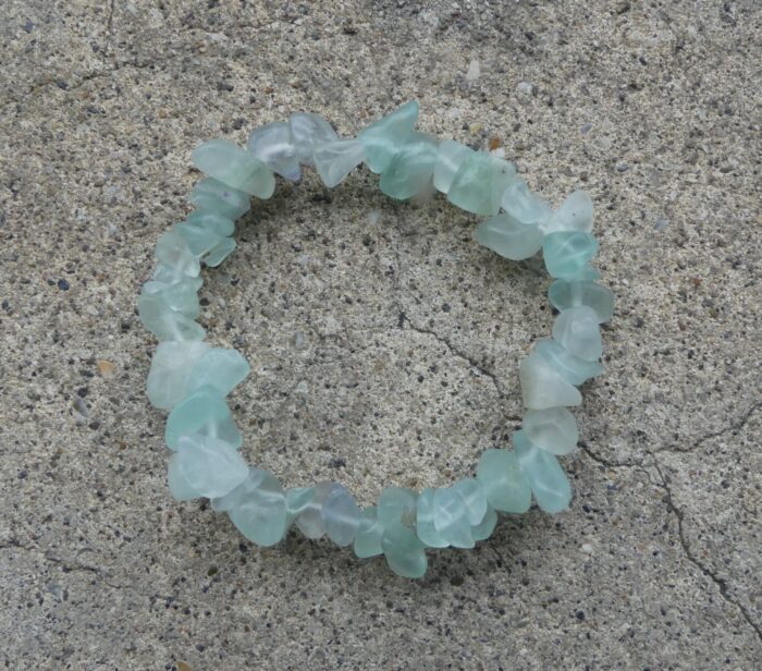 Green Fluorite Chip Bracelet