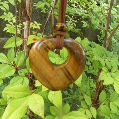 Tigers Eye Heart Pendant