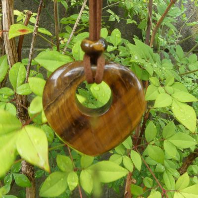 Tigers Eye Heart Pendant