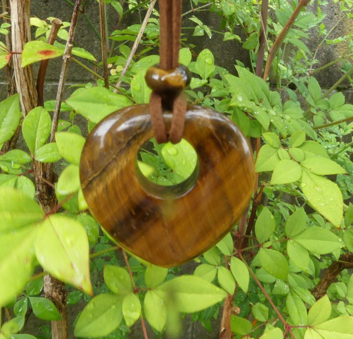 Tigers Eye Heart Pendant