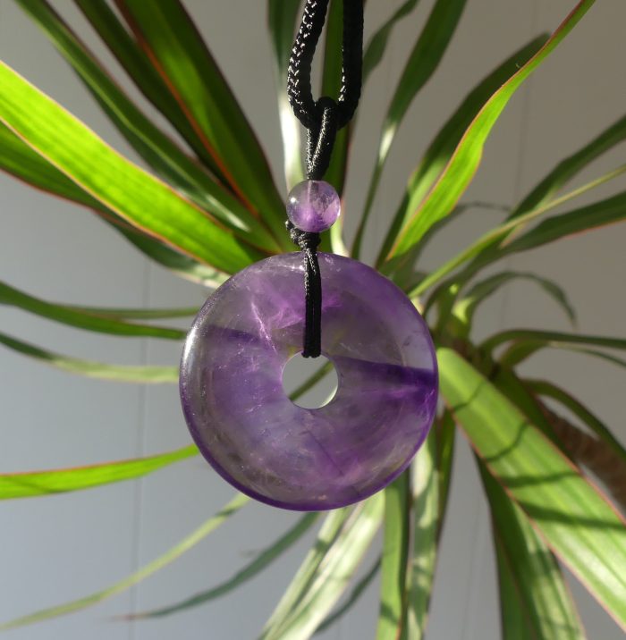 Amethyst Donut Pendant