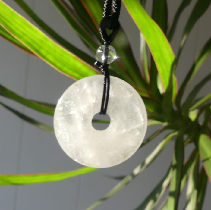 Quartz Donut Pendant
